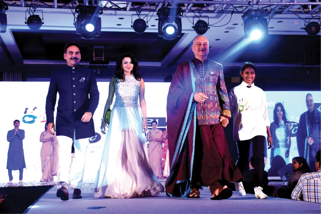 WCRC Leaders awards — Anupam Kher walking the ramp at the WCRC Ideas Fest gala evening