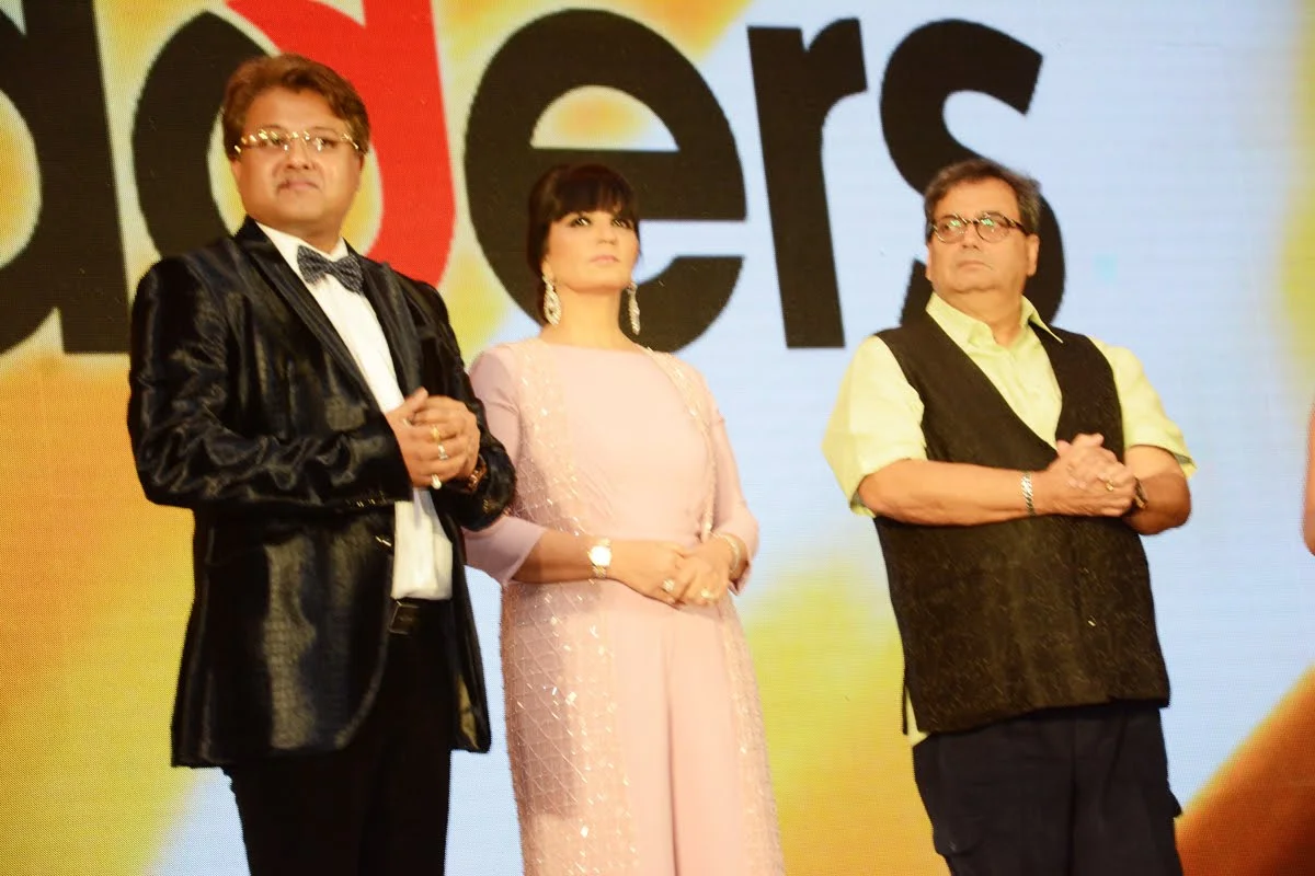 WCRC Leaders awards — Subhash Ghai with fellow honourees on the WCRC Leaders stage at the PRIDE of India gala