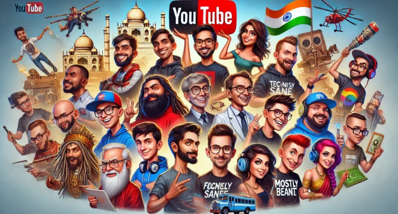 write an article on wcrcleaders ranking of top 10 india's most influential youtubers